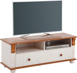 Home affaire TV-Board "Adele" Breite 120 cm, mit Schublade, aus massiver Ki günstig online kaufen