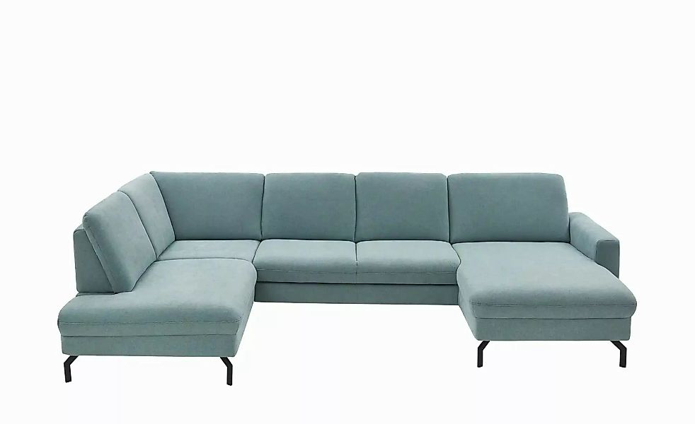 meinSofa Wohnlandschaft  Grace ¦ blau ¦ Maße (cm): B: 337 H: 89 T: 220.0 Po günstig online kaufen