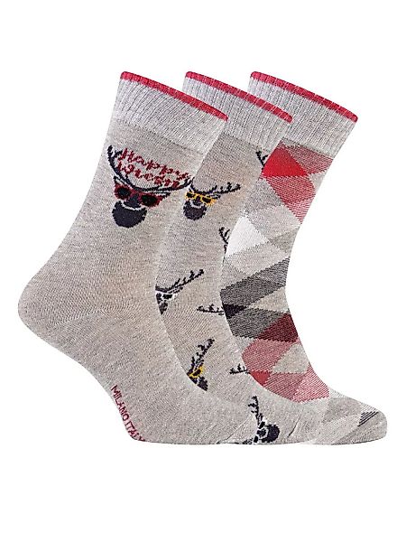 MILANO ITALY Socken im 3er Pack, grau günstig online kaufen