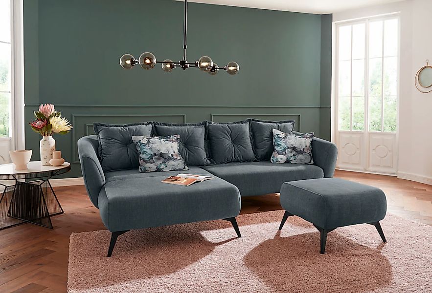 INOSIGN Ecksofa "Baggio romantische Polsterecke, bequem, Breite 277cm, L-Fo günstig online kaufen