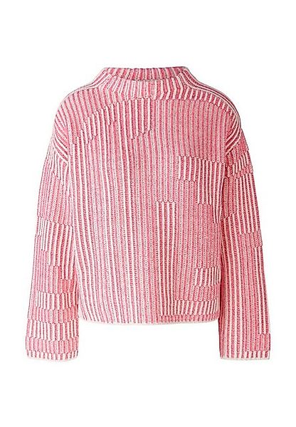 Oui Strickpullover Pullover Jacquard günstig online kaufen