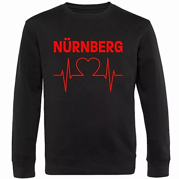 multifanshop Sweatshirt Nürnberg - Herzschlag - Pullover günstig online kaufen