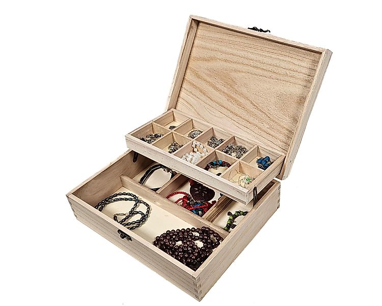 Yudu Aufbewahrungsbox Box Holzkästchen Holz Schmuckkästchen günstig online kaufen