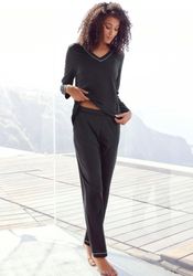 Vivance Dreams Pyjama 2 Stk. tlg., mit Kontrastpaspel-Details günstig online kaufen