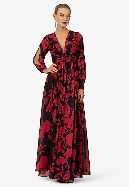 Kraimod Abendkleid mit V-Ausschnitt und langen Ärmeln günstig online kaufen