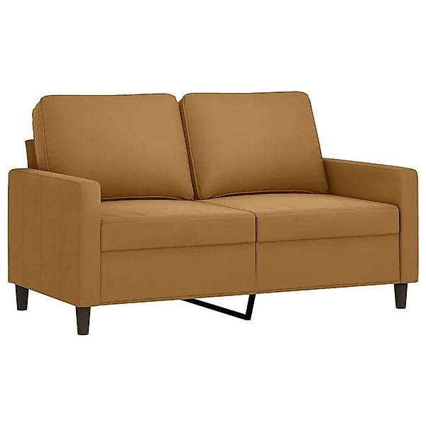 vidaXL 2-Sitzer-Sofa Braun 120 cm Samt 359196 günstig online kaufen