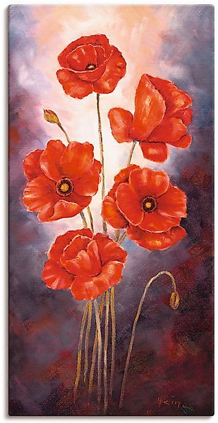 Artland Wandbild "Mohn V" Blumen 1 Stk. tlg. als Leinwandbild, Poster in ve günstig online kaufen