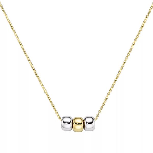 Luigi Merano Goldkette "mit drei kleinen Rondellen, bicolor, Gold 375" günstig online kaufen