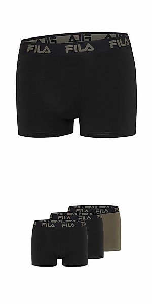 Fila Boxer 3er Pack, ohne Eingriff, elastisch, Baumwollmix günstig online kaufen