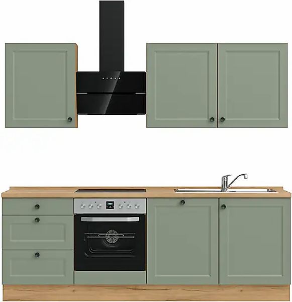 nobilia® Küchenzeile »"Cascada II"«, vormontiert, Breite 240 cm, Ausrichtun günstig online kaufen