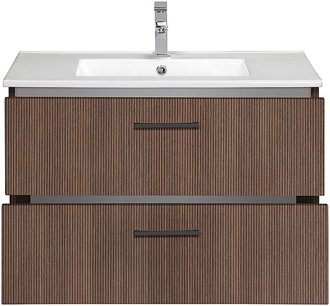 welltime Waschtisch "Trento Badezimmerschrank mit Becken Bestseller" Badmöb günstig online kaufen