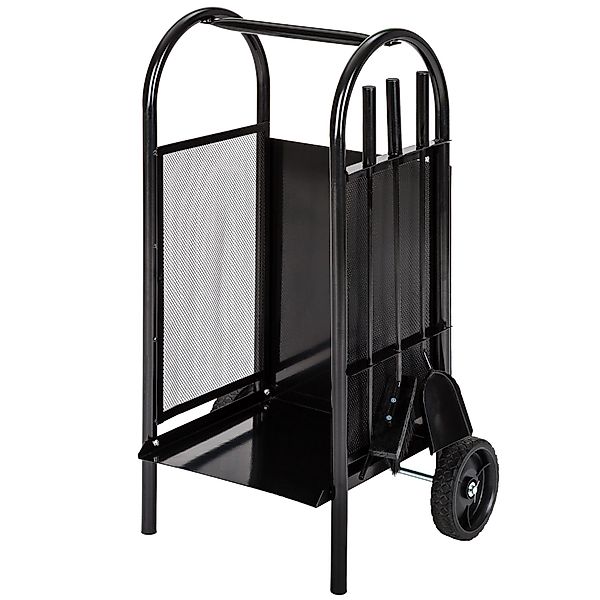 tectake Kaminholzregal Holzwagen, BxTxH:38,00x42,50x80,50 cm, aus günstig online kaufen