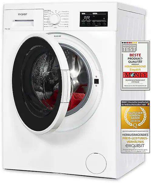 exquisit Waschtrockner »WT8614-060D«, schonende Waschtrommel günstig online kaufen