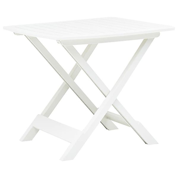 vidaXL Gartentisch Gartentisch Klappbar Weiß 79 günstig online kaufen