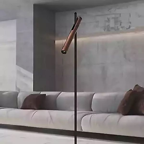 Belux Esprit Stehleuchte LED 1-flammig, bronze/schwarz - 2.700 K - 20° günstig online kaufen