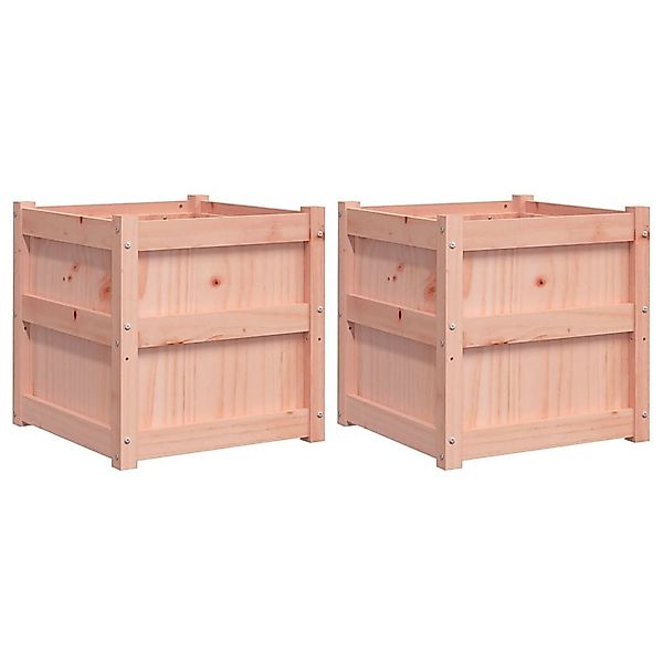 vidaXL Blumentopf Pflanzkübel 2 Stk. Massivholz günstig online kaufen