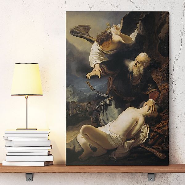 Leinwandbild - Hochformat Rembrandt van Rijn - Die Opferung Isaaks günstig online kaufen