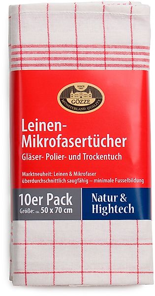 Gözze Geschirrtuch Gläser und Poliertuch, Des. günstig online kaufen