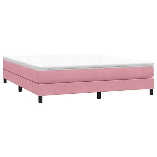 vidaXL Boxspringbett ohne Matratze Rosa 180x220 cm Samt 3315890 günstig online kaufen