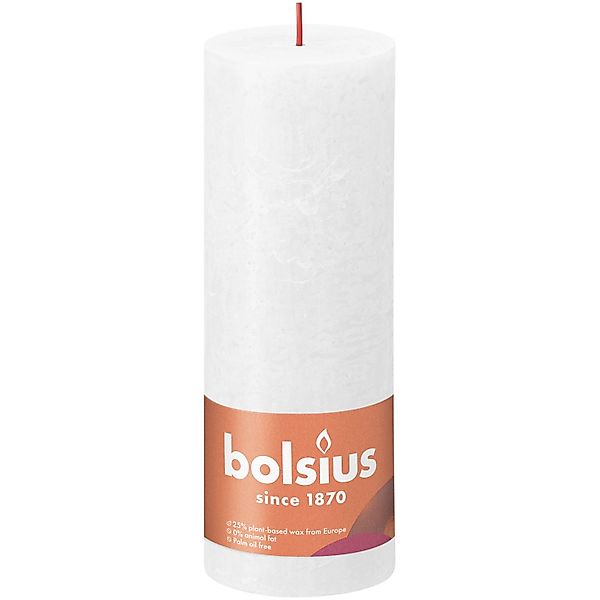 Bolsius Rustik-Kerze Shine 190/68 mm Wolkiges Weiß günstig online kaufen