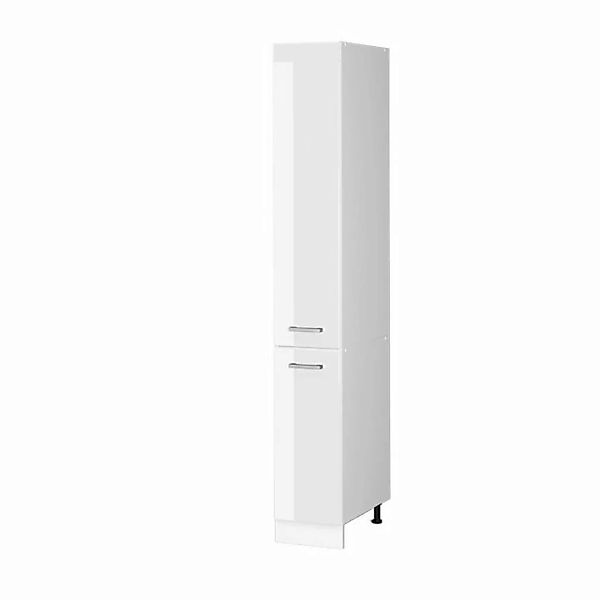 Vicco Schranksystem R-Line, Weiß Hochglanz/Weiß, 30 cm mit Türen günstig online kaufen