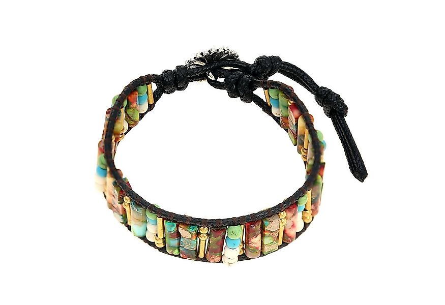 Made by Nami Armband Boho Damen mit bunten Perlen Spiritueller Schmuck 18 + günstig online kaufen