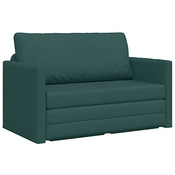 vidaXL Sofa Bodensofa Bett 2-in-1 Dunkelgrün günstig online kaufen