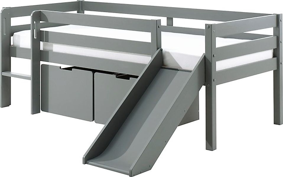 Vipack Spielbett »Pino, Kiefer massiv, mit Rolllattenrost, 2 Rollboxen, Mad günstig online kaufen