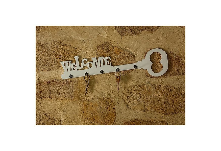 HTI-Living Schlüsselbrett Schlüsselbrett Shabby Look Welcome, (Stück, 1 St. günstig online kaufen