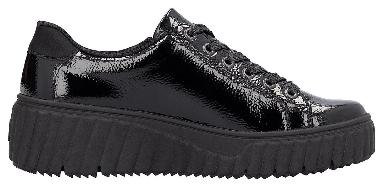 Rieker Plateausneaker, Freizeitschuh, Halbschuh, Schnürschuh mit Plateausoh günstig online kaufen