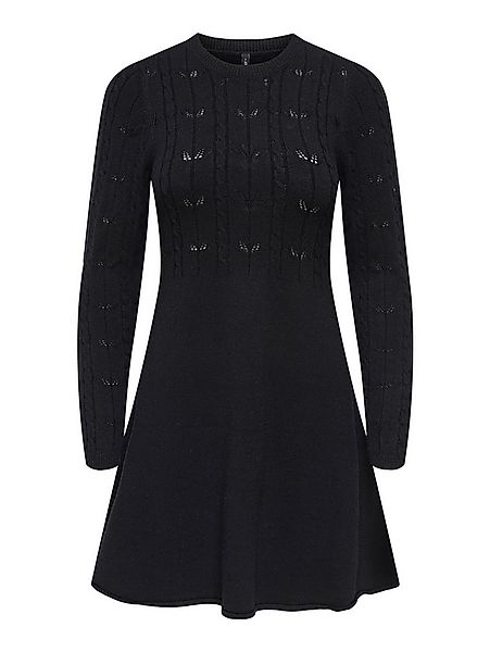 ONLY Strickkleid ONLKATIA LIFE LS O-NECK CABL DRES EX KNT Viskosemischung, günstig online kaufen
