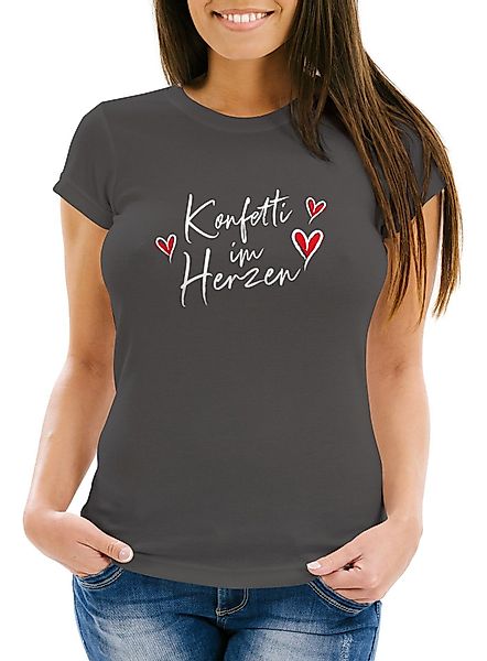MoonWorks Print-Shirt Damen T-Shirt Fasching Karneval günstig online kaufen