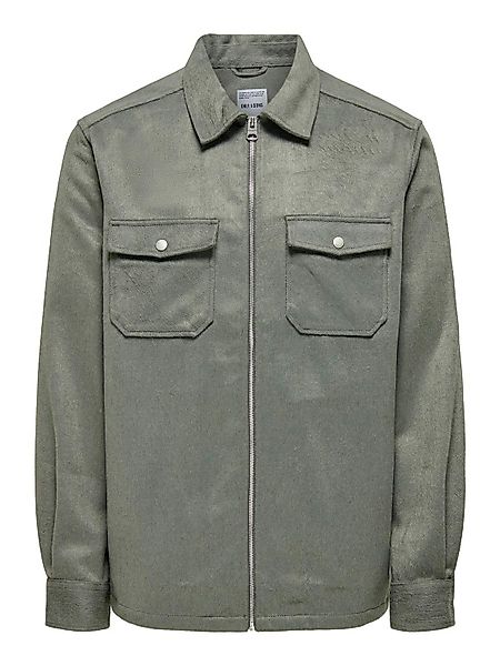 ONLY & SONS Blouson Hemdjacke Reißverschluss günstig online kaufen