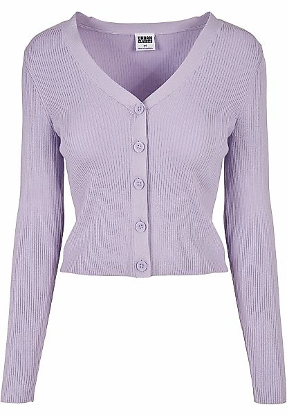 URBAN CLASSICS Strickjacke "Urban Classics Damen Ladies Short Rib Knit Card günstig online kaufen