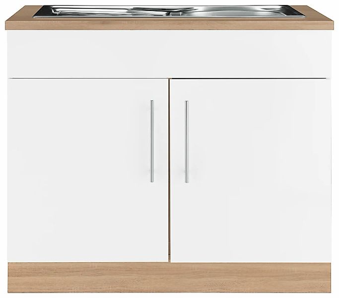 wiho Küchen Spülenschrank "Cali" 100 cm breit günstig online kaufen