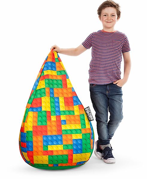 Sitting Point Sitzsack Bricks 120 l Bunt günstig online kaufen