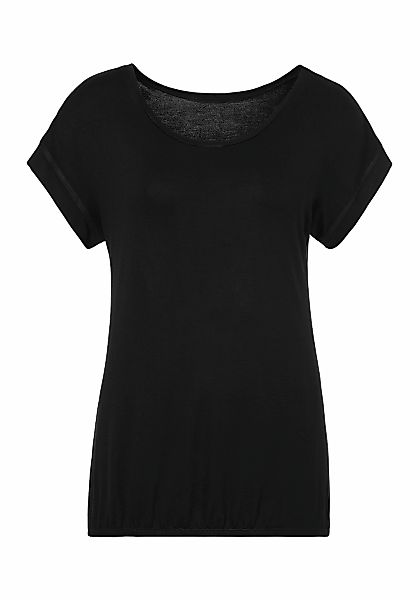 Vivance Kurzarmshirt mit Gummizug im Bund günstig online kaufen