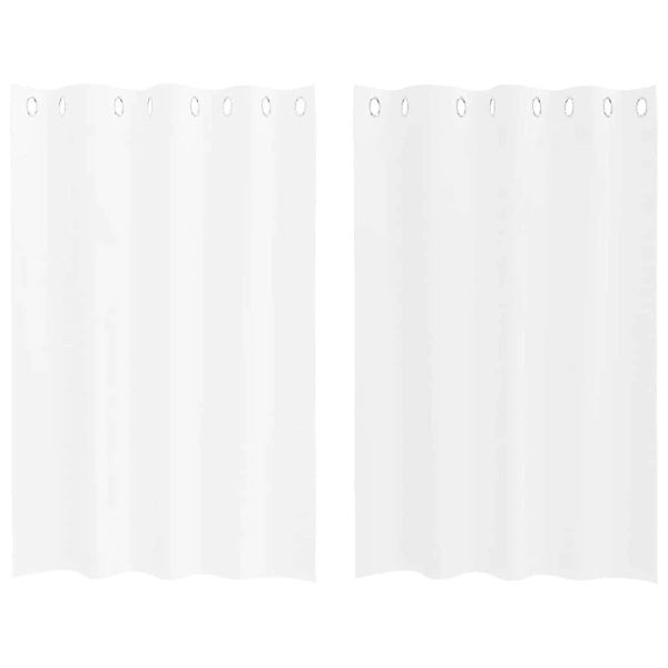 vidaXL Voile-Vorhänge 2 Stk Weiß 140x140cm Polyester 4107982 günstig online kaufen