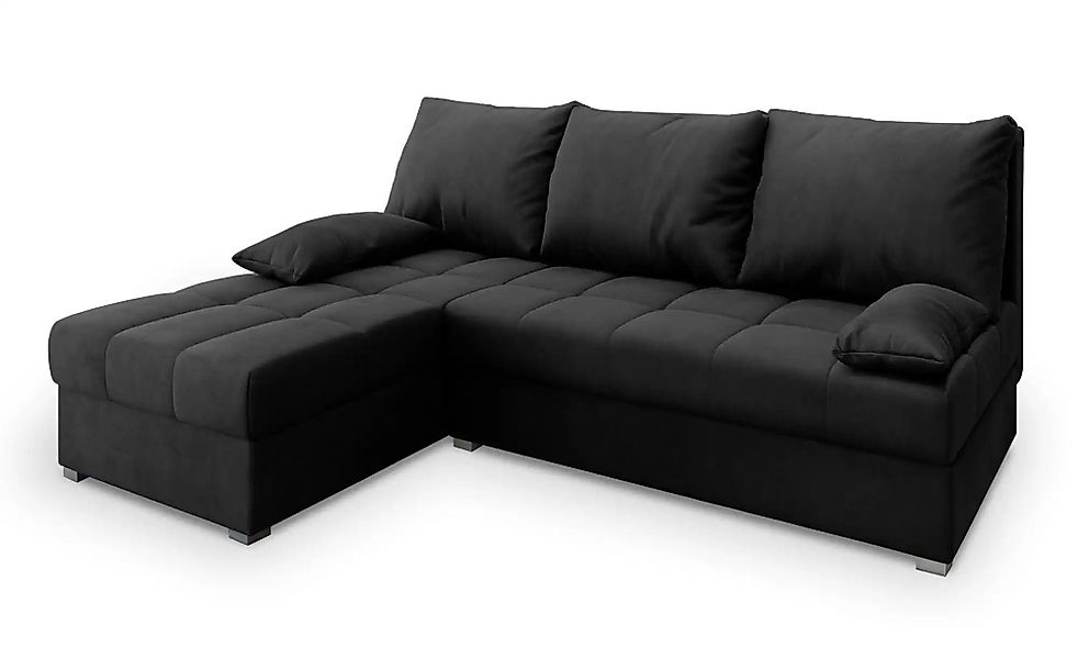 MASSENO Ecksofa mit Schlaffunktion Rita ¦ schwarz ¦ Maße (cm): B: 200 H: 85 günstig online kaufen