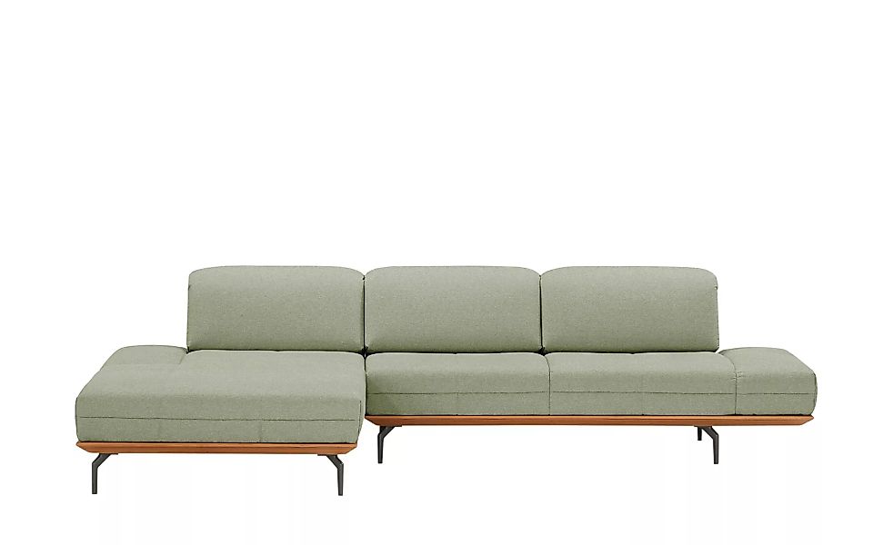 hülsta Sofa Ecksofa  HS 420 - grün - 313 cm - 170 cm - Polstermöbel > Sofas günstig online kaufen