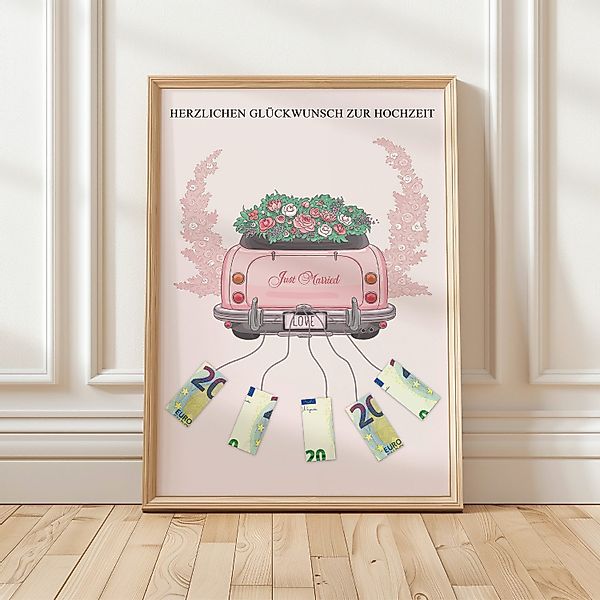 Tigerlino Poster Geldgeschenk zur Hochzeit Geschenk günstig online kaufen