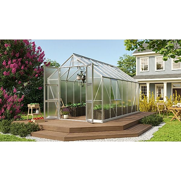 Vitavia Gewächshaus Olymp 11500 HKP 4 mm Alu B 257 cm x T 449 cm günstig online kaufen