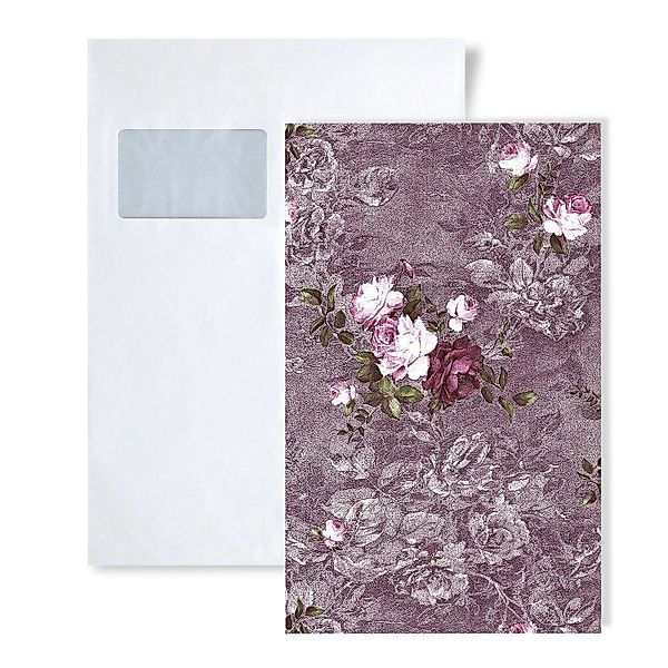 EDEM 1 MUSTERSTÜCK STATUS S-9045-25 DIN A4 MUSTER der Blumen Vliestapete günstig online kaufen
