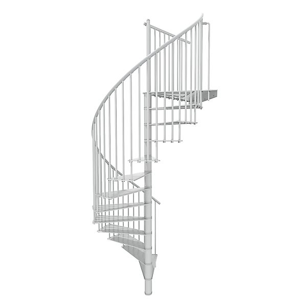 Minka Spindeltreppe Portofino Weiß 160 cm Raumhöhe bis 300 cm günstig online kaufen