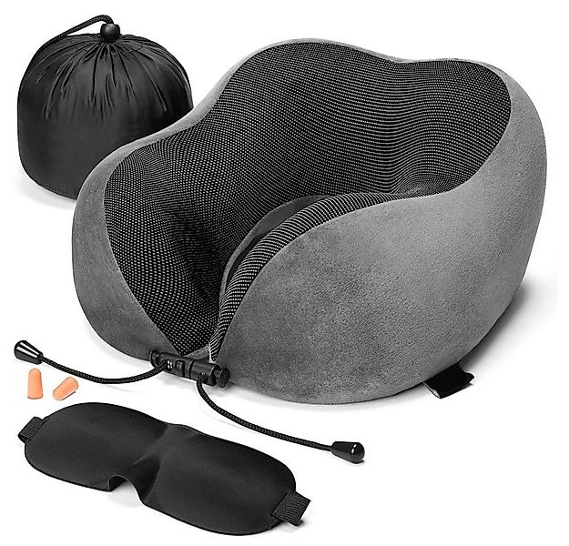 zggzerg Nackenstützkissen Reise Nackenkissen, Memory Foam Stoff Ergonomisch günstig online kaufen