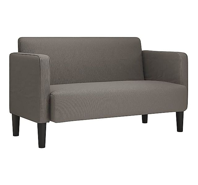 vidaXL Sofa Zweisitzer-Sofa Hellgrau 109 cm Cordstoff günstig online kaufen