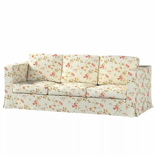 Bezug für Karlanda 3-Sitzer Sofa nicht ausklappbar, lang, blau-rosa, Bezug günstig online kaufen