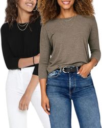 ONLY 3/4 Arm-Pullover (Set, 2er-Pack) Locker günstig online kaufen