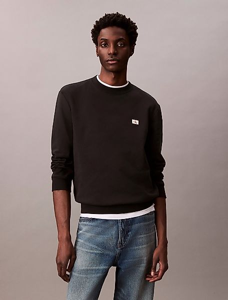Calvin Klein Jeans Sweatshirt "400GSM TRRY BDG CRWN", Mit Rundhalsausschnit günstig online kaufen