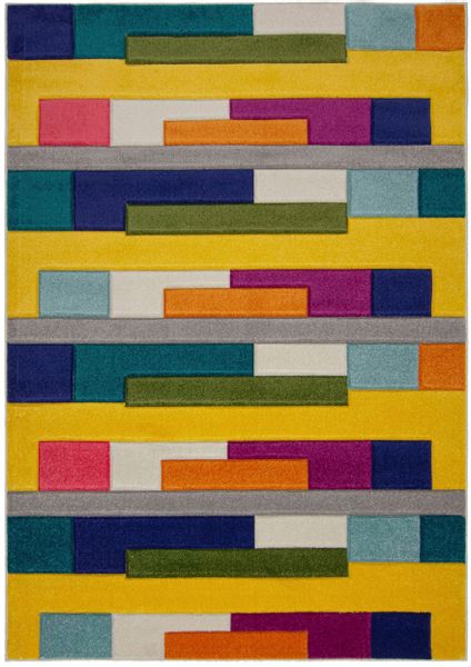 FLAIR RUGS Teppich "Spectrum" rechteckig 8 mm Höhe Handgeschnitzt Teppich günstig online kaufen